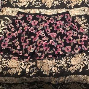 High waist floral print shorts